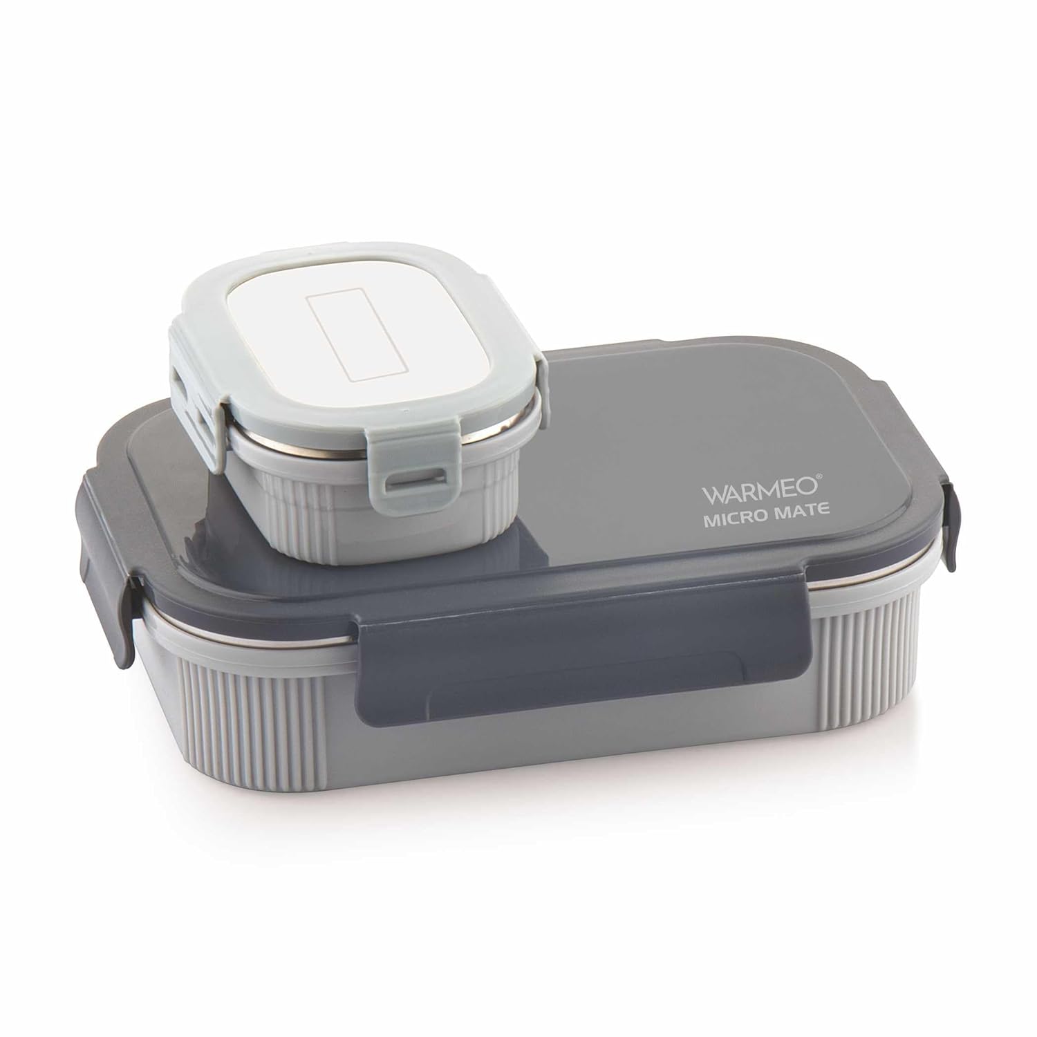 WARMEO MICROMATE Microwave-Safe Stainless Steel Lunch Box, Bpa Free, Perfect for Office, School, Travelling,