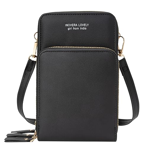 INOVERA (LABEL) Women’s Adjustable Strap Cross-Body Shoulder Sling Bag Mobile Card Holder Purse
